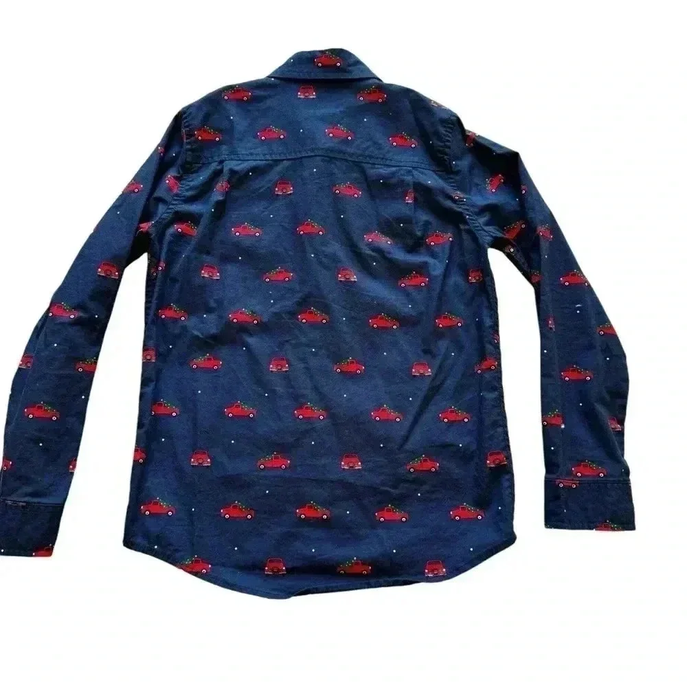 The Children’s Place Christmas Truck Shirt Long Sleeves SZ M(8/10) #2224